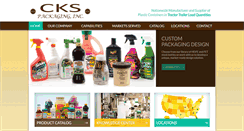 Desktop Screenshot of ckspackaging.com